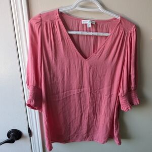 Maison d' Amelie Women's V-Neck Blouse